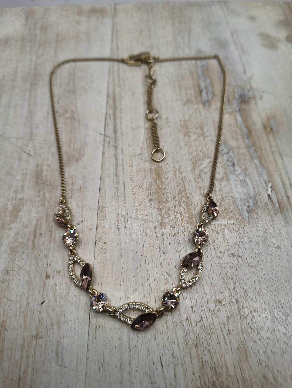 Givenchy Goldtone Stone Necklace